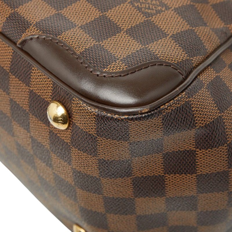 Louis Vuitton Damier Verona PM Brown Leather Handbag