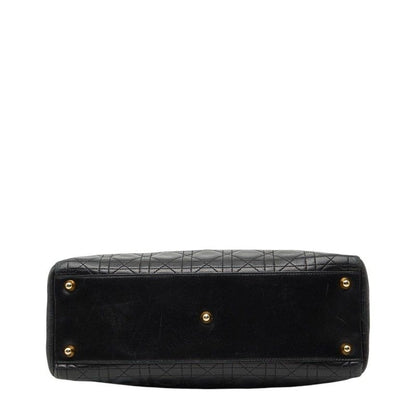 Dior Cannage Large Black Leather Handbag
