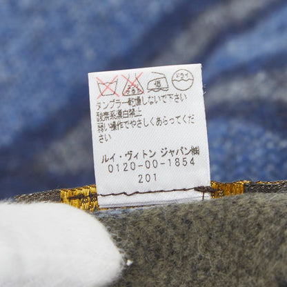 Louis Vuitton Echarpe LV Blue Multicolor Wool Cashmere Scarf