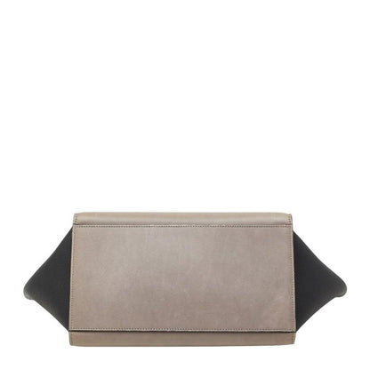 Celine Trapeze Small Tricolor 2-Way Shoulder Bag Beige Black Gray
