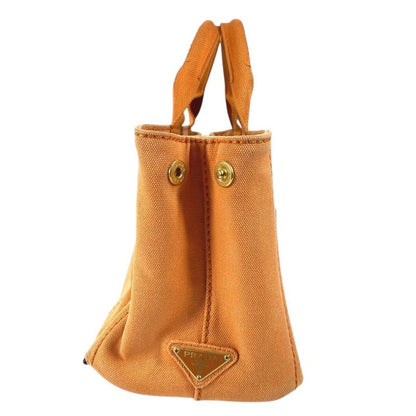 Prada Handbag Canapa Logo Canvas Orange