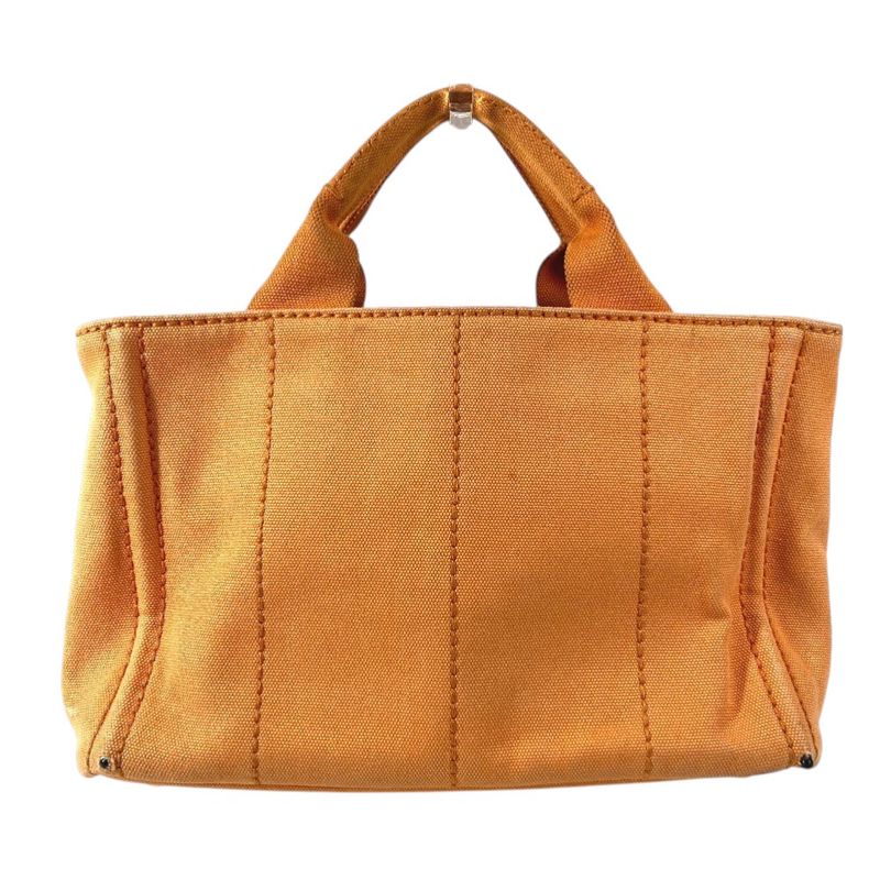 Prada Handbag Canapa Logo Canvas Orange