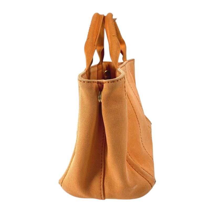 Prada Handbag Canapa Logo Canvas Orange