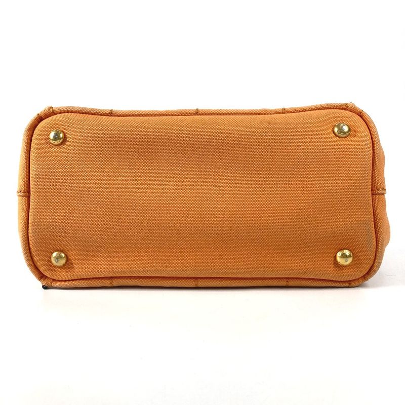 Prada Handbag Canapa Logo Canvas Orange
