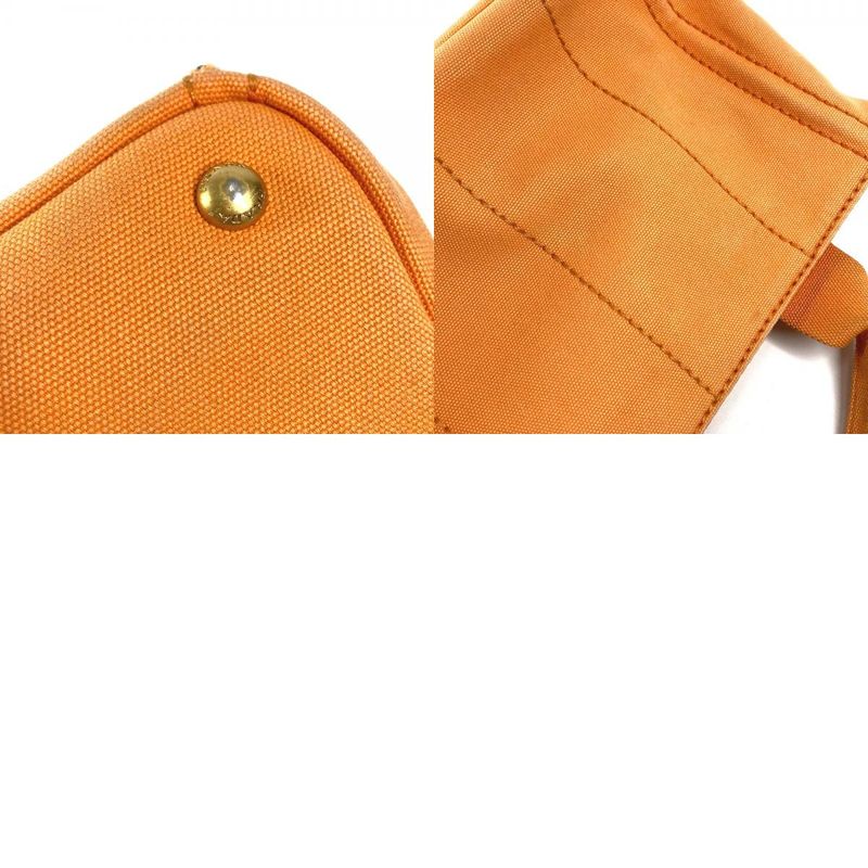 Prada Handbag Canapa Logo Canvas Orange