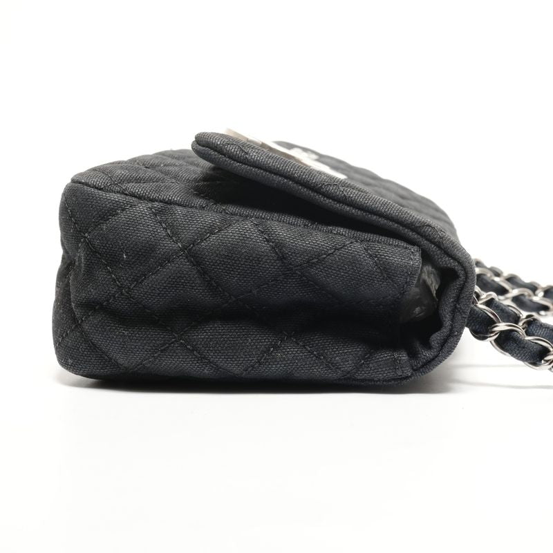 Chanel Shoulder Bag Quilted Canvas CC Logo Flap Chain