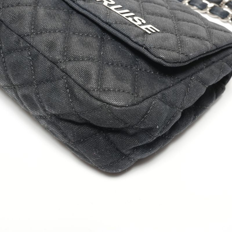 Chanel Shoulder Bag Quilted Canvas CC Logo Flap Chain