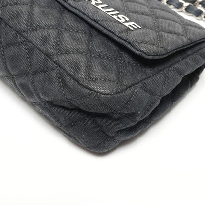 Chanel Shoulder Bag Quilted Canvas CC Logo Flap Chain