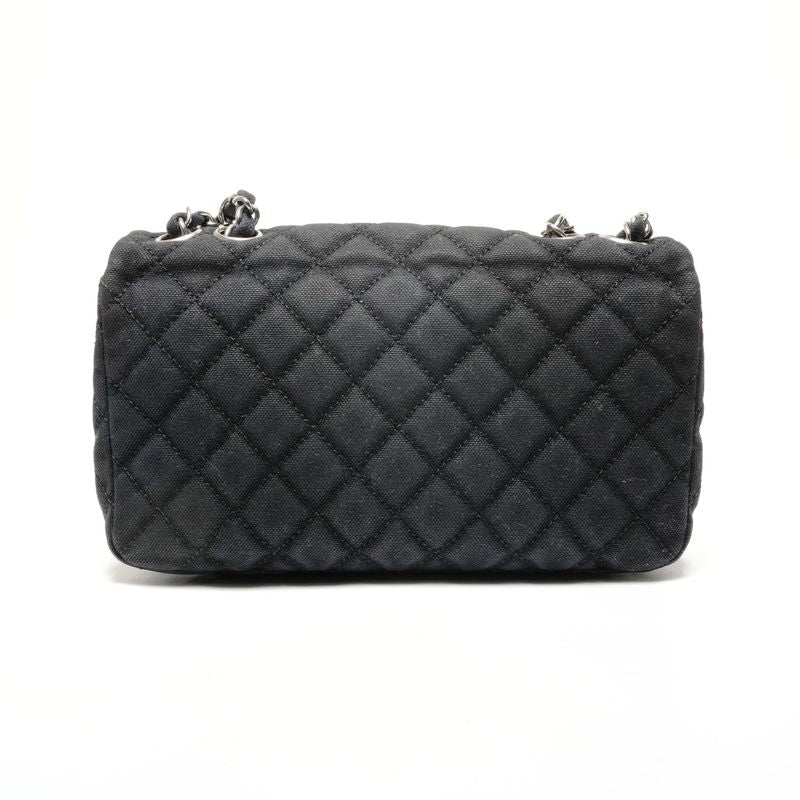 Chanel Shoulder Bag Quilted Canvas CC Logo Flap Chain