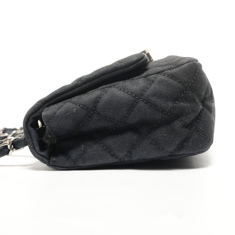 Chanel Shoulder Bag Quilted Canvas CC Logo Flap Chain