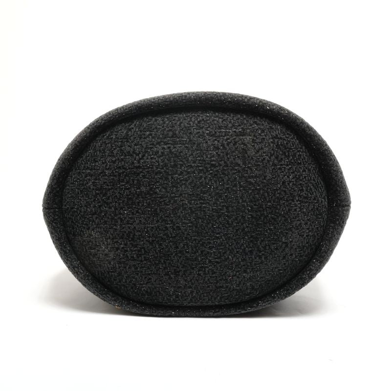 Chanel Shoulder Bag Deauville Tweed Bucket