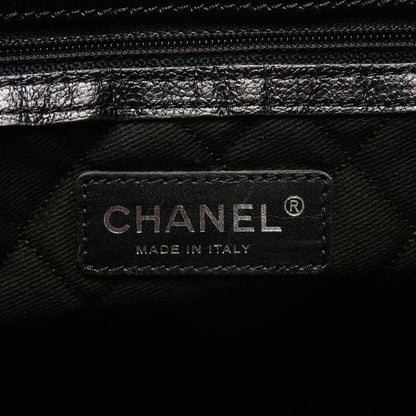 Chanel Tote Perforated Big CC Logo Leather