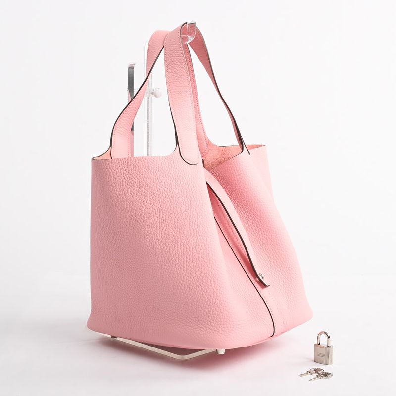 Hermes Handbag Picotin Lock MM Rose Sakura
