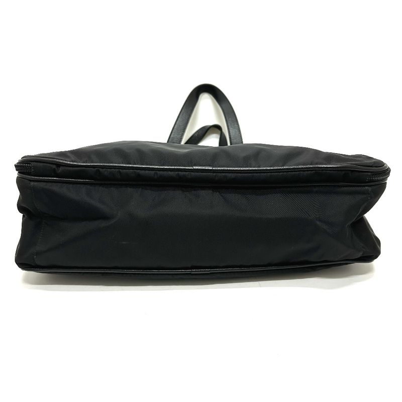 Prada Business Bag Triangle Logo Nylon Leather Black