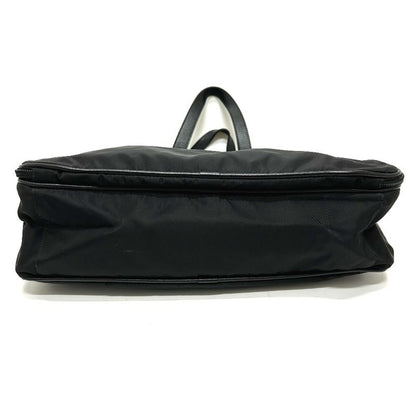 Prada Business Bag Triangle Logo Nylon Leather Black