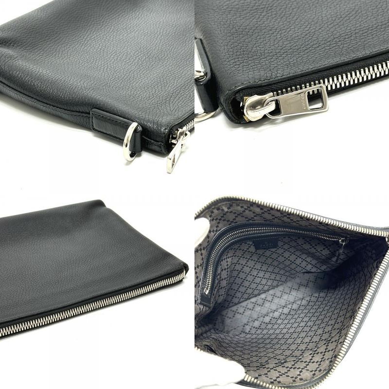 Gucci Clutch Cosmopolis Leather Black