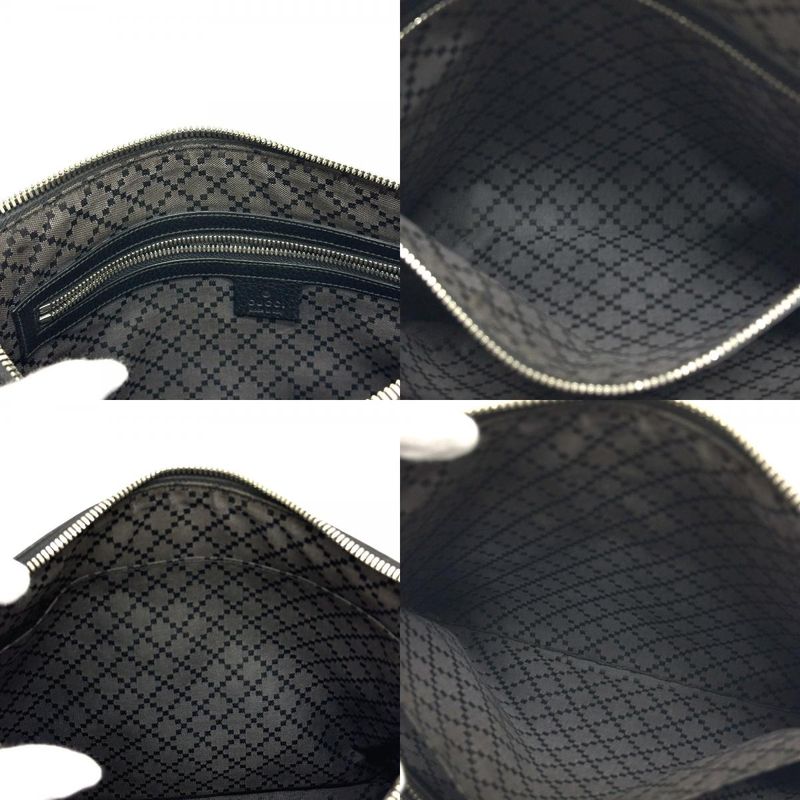 Gucci Clutch Cosmopolis Leather Black