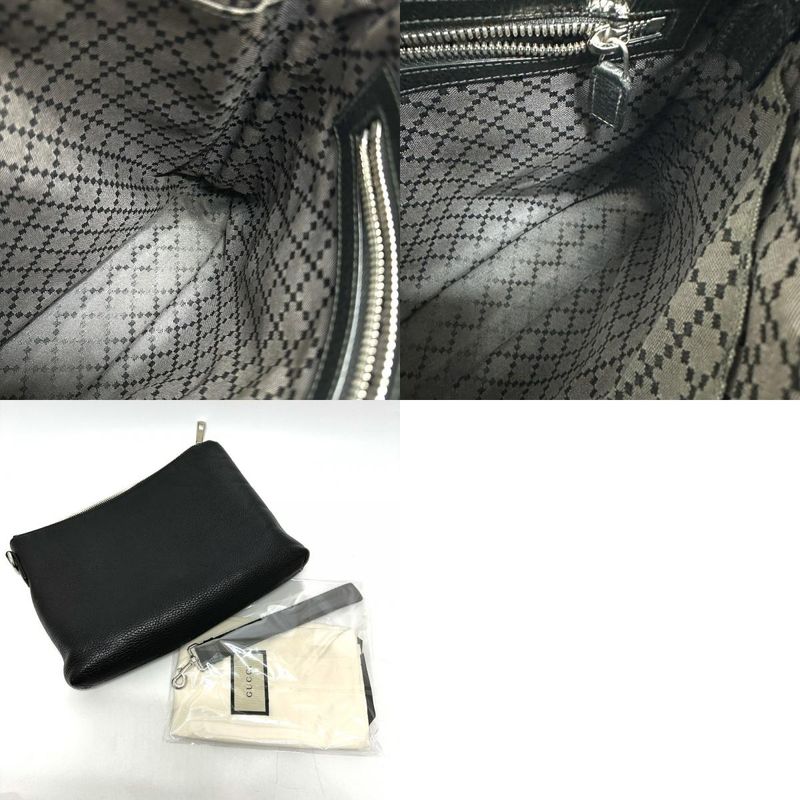 Gucci Clutch Cosmopolis Leather Black