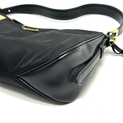 Prada Shoulder Bag Emme Tessuto Nylon Black