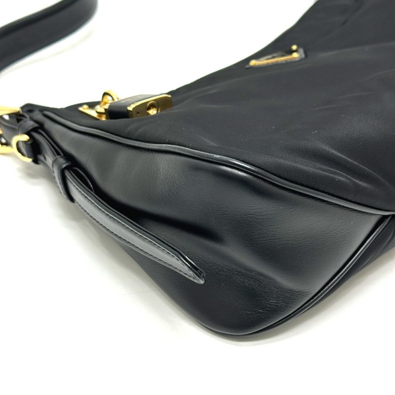 Prada Shoulder Bag Emme Tessuto Nylon Black