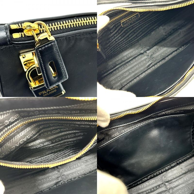 Prada Shoulder Bag Emme Tessuto Nylon Black