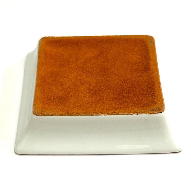 Hermes Plate Ashtray Guccissima Horse Pottery White Hat