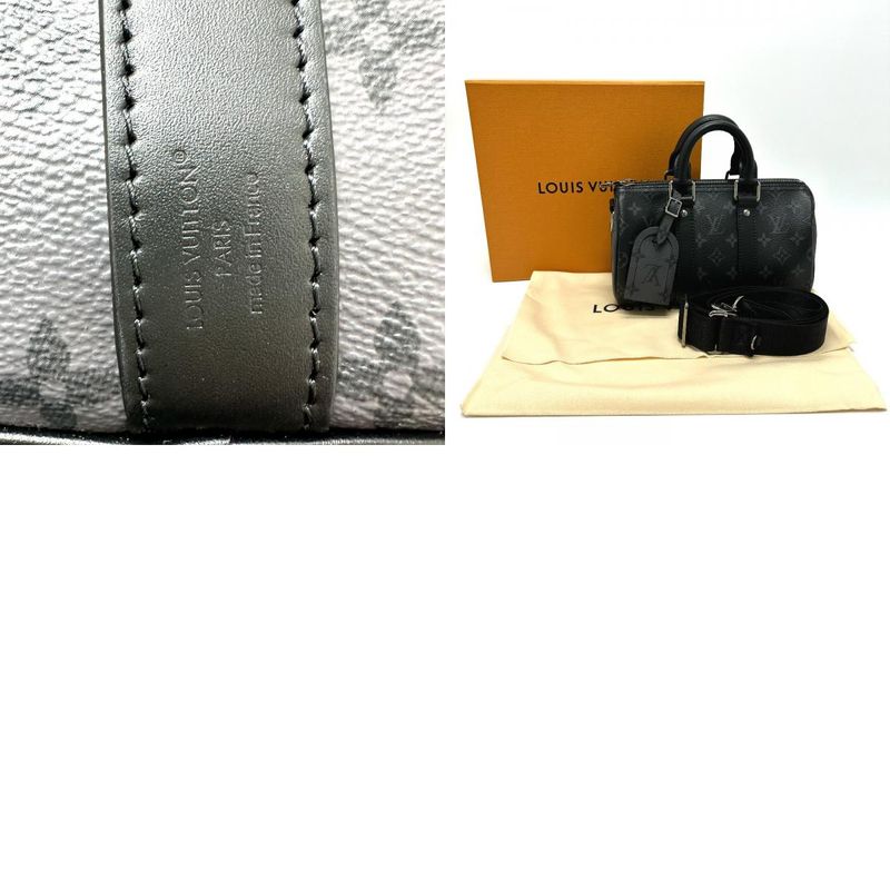 Louis Vuitton Shoulder Bag Keepall Bandouliere 25 Monogram Eclipse