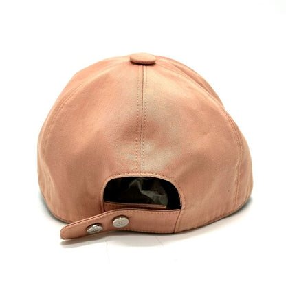 Chanel Cap CC Logo Sequin Cotton Pink