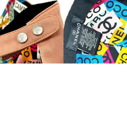 Chanel Cap CC Logo Sequin Cotton Pink