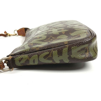 Louis Vuitton Shoulder Bag Monogram Graffiti Canvas Khaki Brown