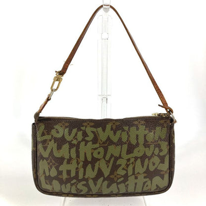 Louis Vuitton Shoulder Bag Monogram Graffiti Canvas Khaki Brown