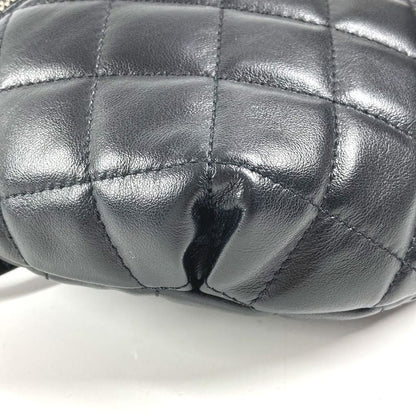 Chanel Belt Bag CC Logo Quilted Leather Black