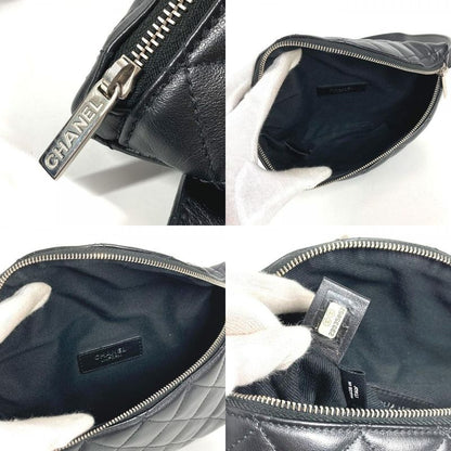 Chanel Belt Bag CC Logo Quilted Leather Black
