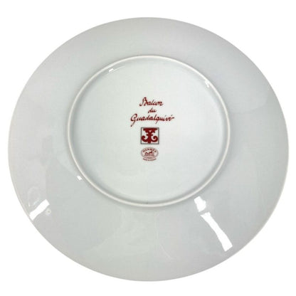 Hermes Plate Gadalukivir Ceramic Red Hat X White