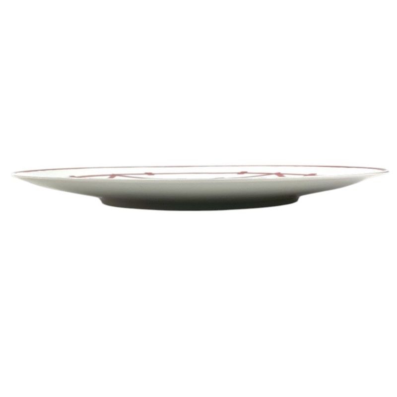 Hermes Plate Gadalukivir Ceramic Red Hat X White