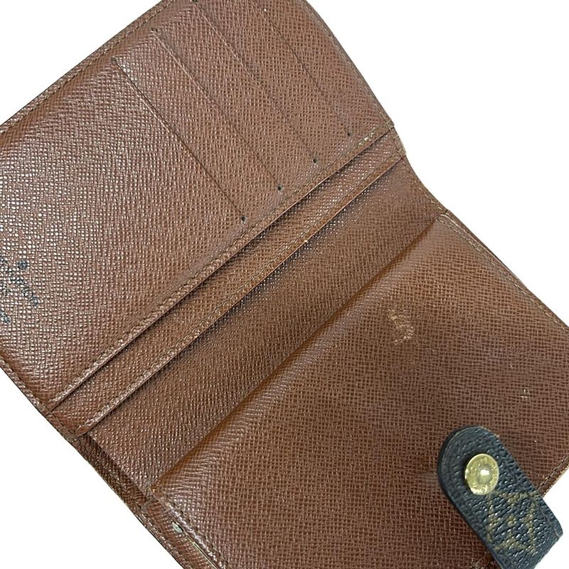 Louis Vuitton Bifold Wallet Monogram Porte Monet Billets Viennois Leather