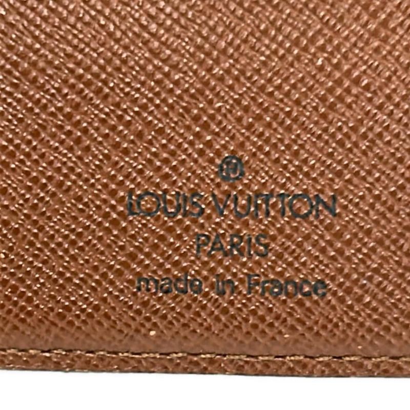 Louis Vuitton Bifold Wallet Monogram Porte Monet Billets Viennois Leather