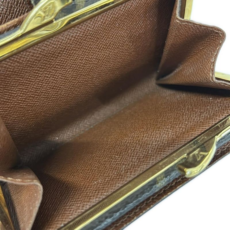 Louis Vuitton Bifold Wallet Monogram Porte Monet Billets Viennois Leather