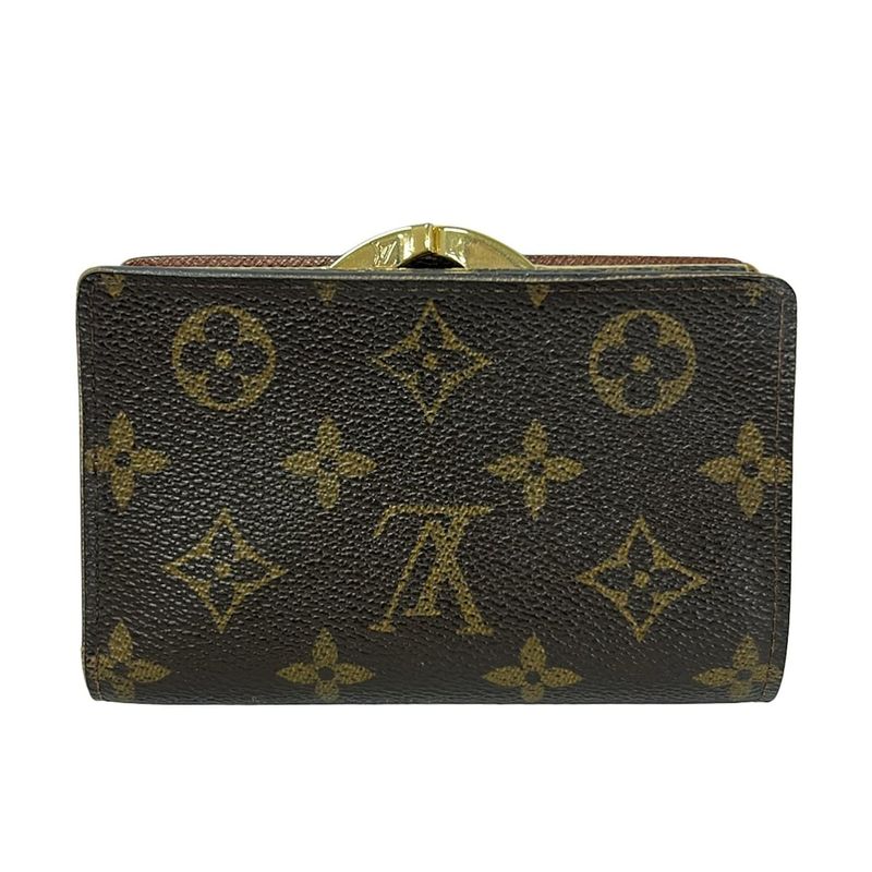 Louis Vuitton Bifold Wallet Monogram Porte Monet Billets Viennois Leather