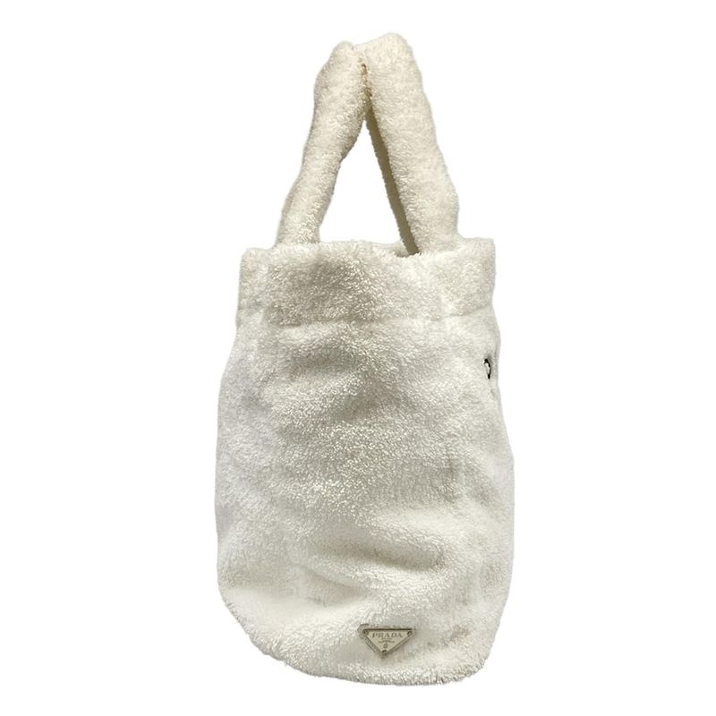 Prada Tote Terry White Black