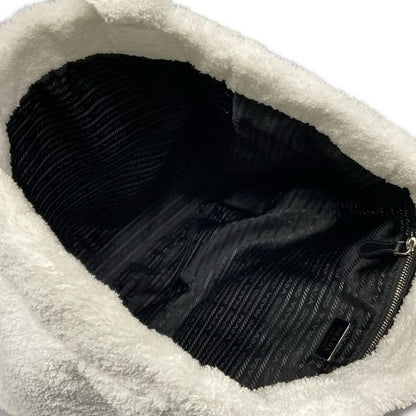 Prada Tote Terry White Black
