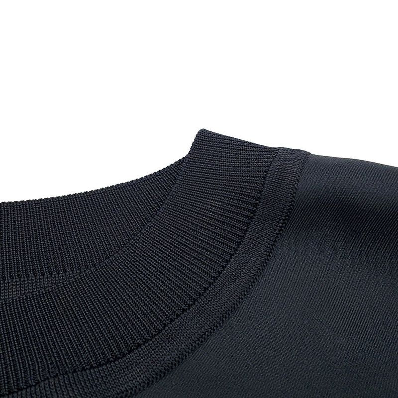 Hermes Short Sleeve T-Shirt Twill Chaine D'ancre Silk 36 Black White