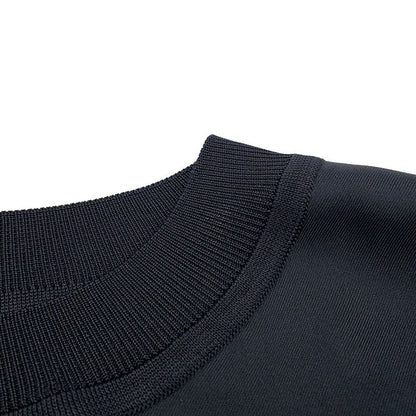 Hermes Short Sleeve T-Shirt Twill Chaine D'ancre Silk 36 Black White