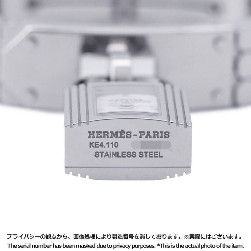 Hermes Kelly Watch Mini White Lacquer Dial Spark Ring Lacquer