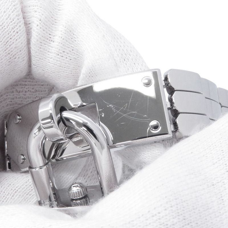 Hermes Kelly Watch Mini White Lacquer Dial Spark Ring Lacquer