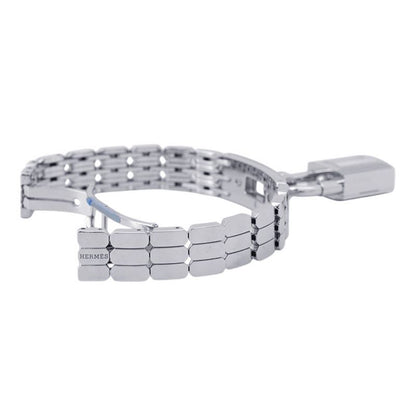 Hermes Kelly Watch Mini White Lacquer Dial Spark Ring Lacquer