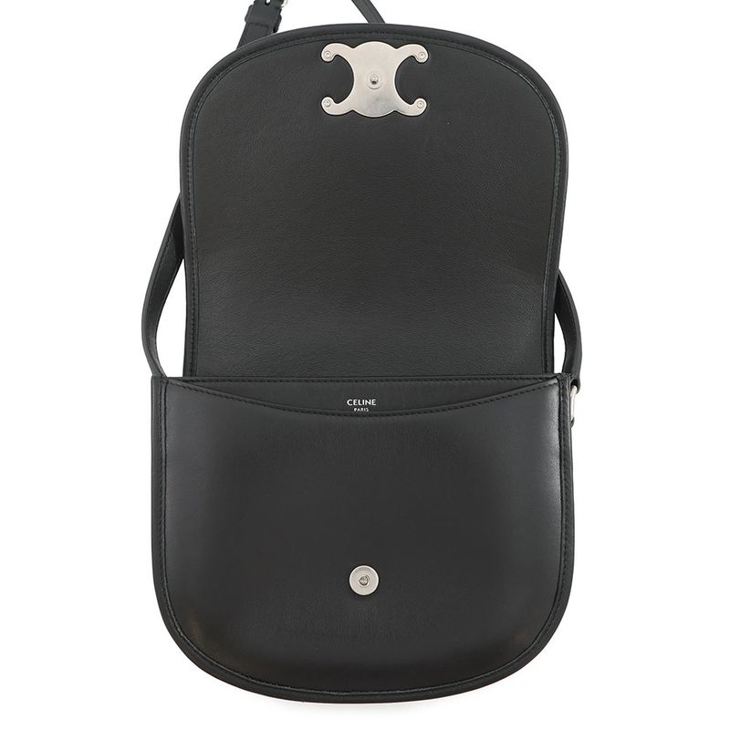 Celine Shoulder Bag Triomphe Besace Black