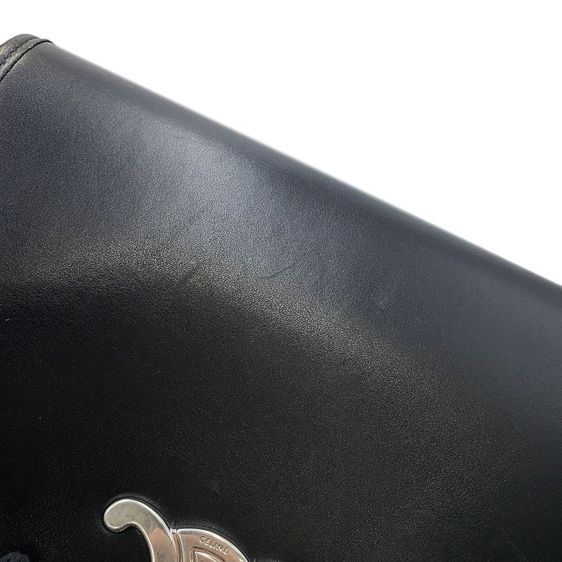 Celine Shoulder Bag Triomphe Besace Black