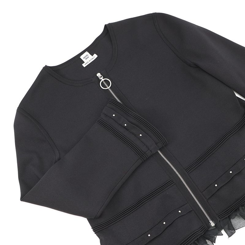 Hermes Jacket Zip Up 40 Black