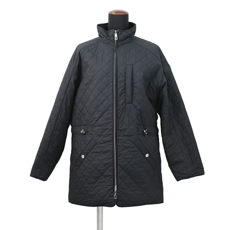 Hermes Coat Reversible Chaine D'ancre Short 34 Blue-marine